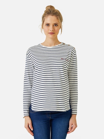 vertbaudet Umstandslongsleeve in Schwarz/ Weiß