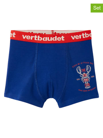vertbaudet 3-delige set: boxershorts blauw/rood