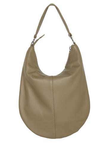Marc O´Polo Leder-Schultertasche in Taupe - (B)36 x (H)39 x (T)2 cm