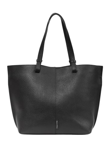 Marc O´Polo Leder-Shopper in Schwarz - (B)52 x (H)33 x (T)17 cm