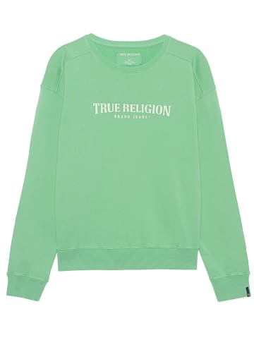 True Religion Bluza w kolorze zielonym