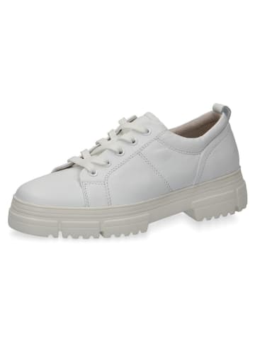 Caprice Skórzane sneakersy "Tamara" w kolorze białym