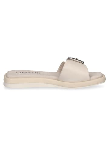 Caprice Leren slippers "Shakira" crème