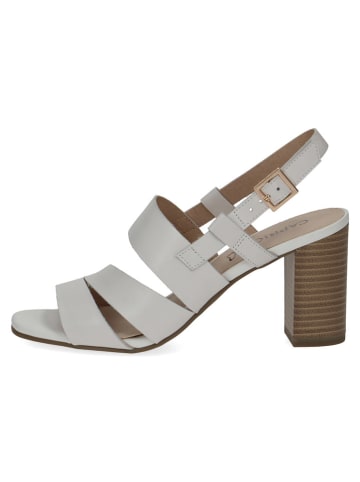 Caprice Skórzane sandały " Sydney" w kolorze białym