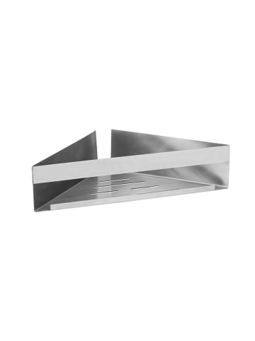 Wenko Roestvrijstalen hoekplank "Genova" - (B)36 x (H)8 x (D)17 cm