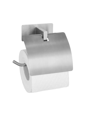 Wenko Roestvrijstalen toiletrolhouder "Genova" - (B)14 x (H)11,4 x (D)6,2 cm