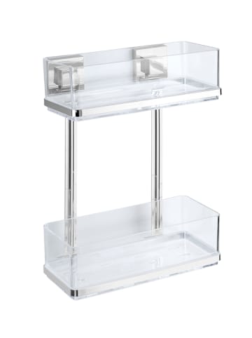 Wenko Edelstahl-Wandregal "Quadro" - (B)25,5 x (H)32,5 x (T)14 cm