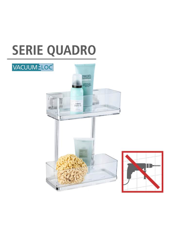 Wenko Roestvrijstalen wandrek "Quadro" - (B)25,5 x (H)32,5 x (D)14 cm