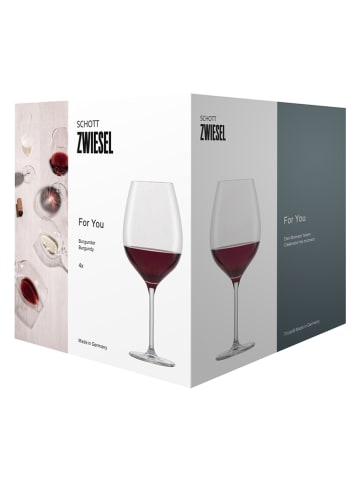 Schott Zwiesel 4er-Set: Rotweingläser "For you" - 630 ml