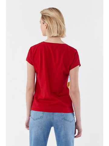 Galvanni Koszulka w kolorze biało-czerwonym