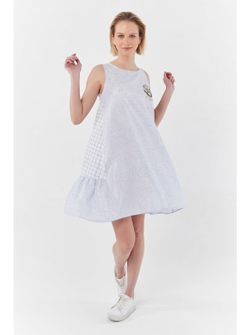 Galvanni Sukienka w kolorze biało-błękitnym