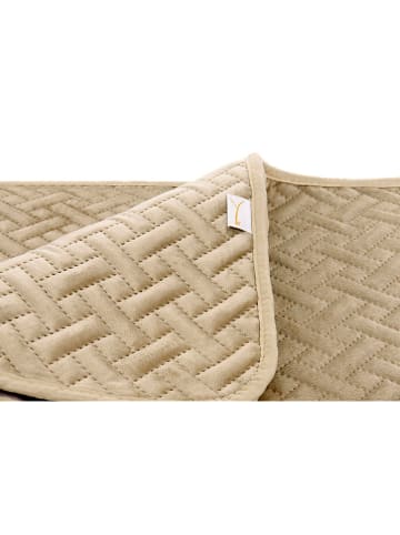 Yellow Bettüberwurf "Audrey" in Sand - (L)260 x (B)180 cm