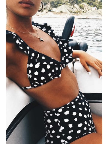 Angelsin Bikini in Schwarz/ Weiß