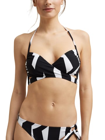 ESPRIT Bikinitop zwart/wit