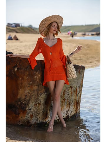 Milan Kiss Sukienka plażowa w kolorze pomarańczowym