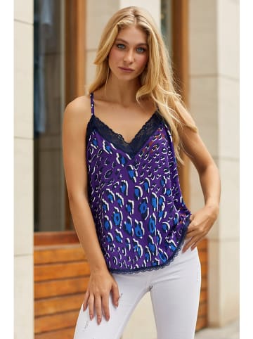 Milan Kiss Top paars/blauw