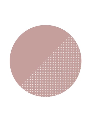 TODDLEKIND Mata "Spotted Dusky Rose" w kolorze jasnoróżowym do zabawy - Ø 105 cm