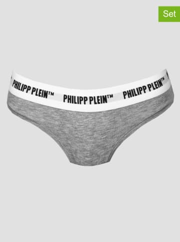 Philipp Plein 2er-Set: Pantys in Grau