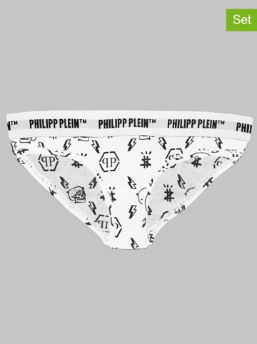Philipp Plein 2er-Set: Pantys in Weiß