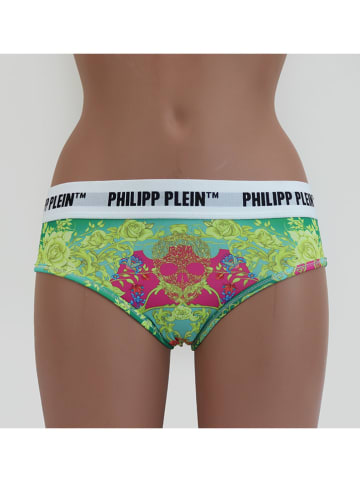 Philipp Plein Pełne figi (2 pary) w kolorze zielono-różowym
