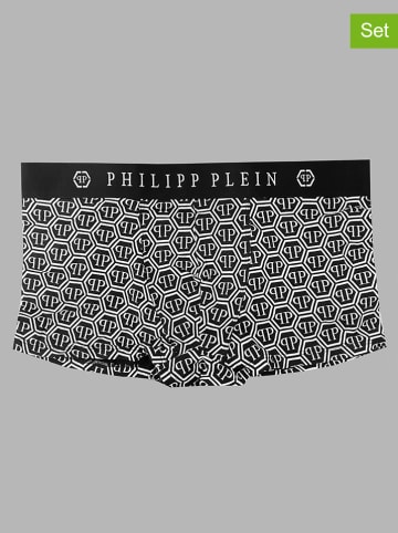 Philipp Plein 2er-Set: Boxershorts in Schwarz/ Weiß