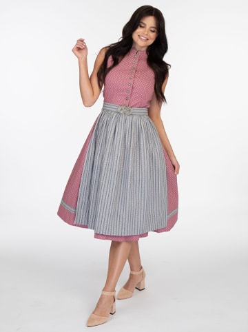 Almsach Dirndl in Rosa/ Grau