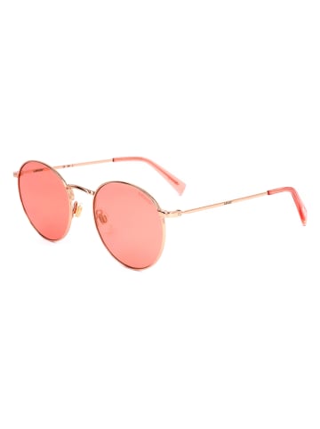 Levi´s Okulary przeciwsłoneczne unisex w kolorze złoto-jasnoróżowym