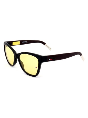 Tommy Hilfiger Damen-Sonnenbrille in Schwarz/ Gelb