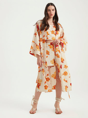 BGN Kimono in Creme/ Orange