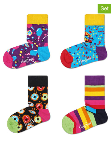 Happy Socks 4-częściowy zestaw prezentowy "Cats & dogs" ze wzorem