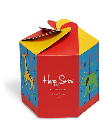 Happy Socks 4tlg. Geschenkset "Cats & Dogs" in Bunt