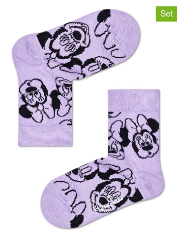 Happy Socks 2-delige set: sokken paars