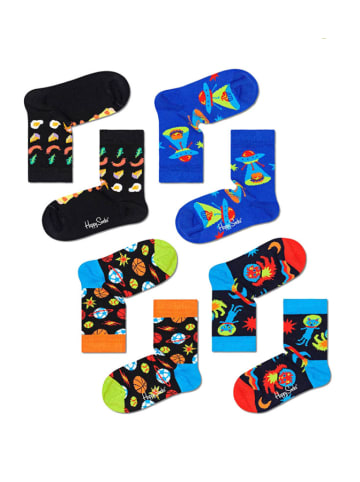 Happy Socks 4-częściowy zestaw prezentowy ze wzorem