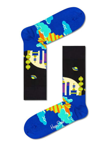 Happy Socks Socken in Blau/ Schwarz