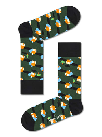 Happy Socks Socken in Grün/ Bunt