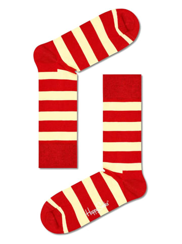 Happy Socks Skarpety w kolorze czerwono-kremowym