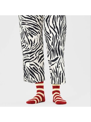 Happy Socks Socken in Rot/ Creme