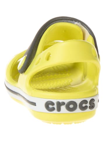Crocs Sandalen in Gelb/ Grau