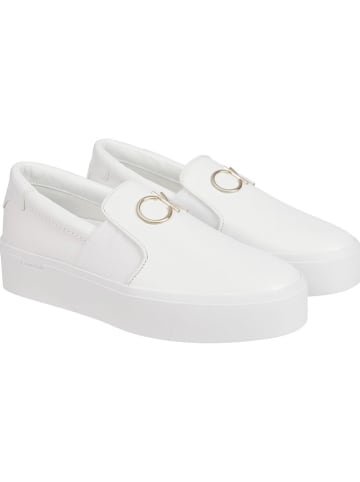 Calvin Klein Slippersy w kolorze białym