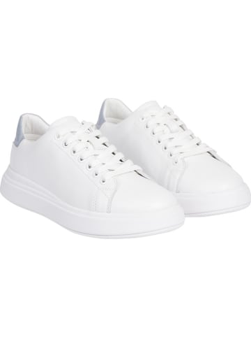 Calvin Klein Skórzane sneakersy w kolorze białym