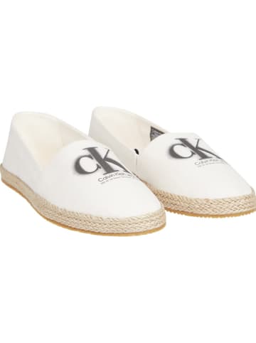 Calvin Klein Espadryle w kolorze kremowym