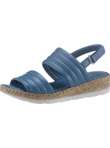 Andrea Conti Skórzane sandały w kolorze niebieskim