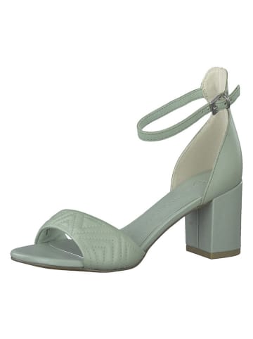 Marco Tozzi Leder-Sandaletten in Mint