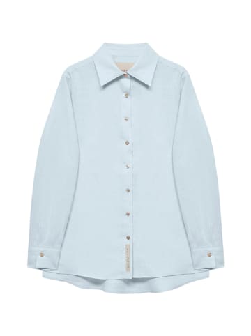 Polo Club Linnen blouse - regular fit - lichtblauw