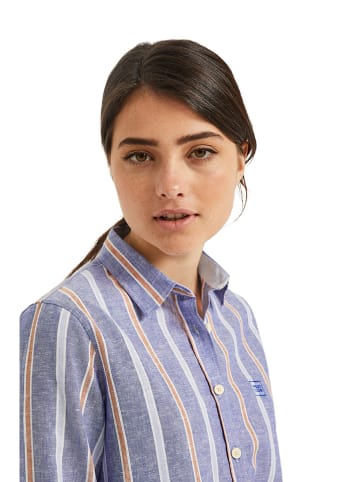 Polo Club Blouse - loose fit - blauw/meerkleurig