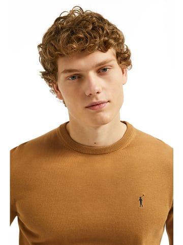 Polo Club Pullover in Camel