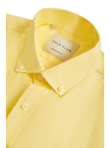 Polo Club Linnen blouse - regular fit - geel