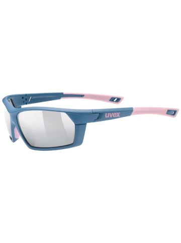 Uvex Okulary sportowe "Sportstyle 225" w kolorze niebiesko-jasnoróżowym