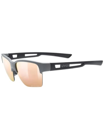 Uvex Okulary sportowe "Sportstyle 805 CV" w kolorze czarno-brązowym