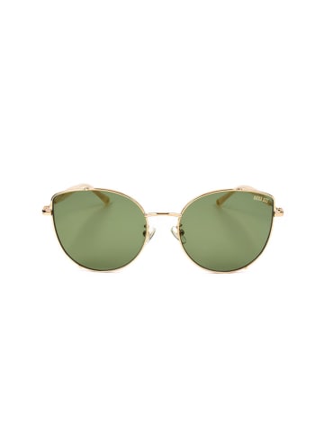Anna Sui Damskie okulary przeciwsłoneczne w kolorze złoto-zielonym